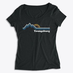Youngsburg Pennsylvania Mountain View Women's Premium Scoop Neck