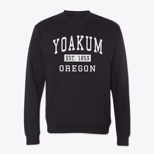 Yoakum Oregon Classic Established Crewneck Sweatshirt