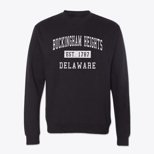 Buckingham Heights Delaware Classic Established Crewneck Sweatshirt
