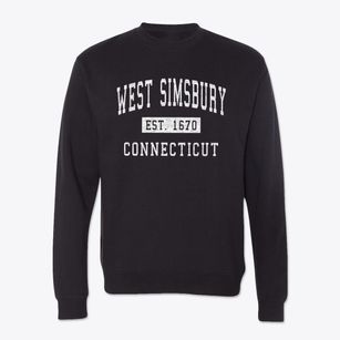 West Simsbury Connecticut Classic Established Crewneck Sweatshirt