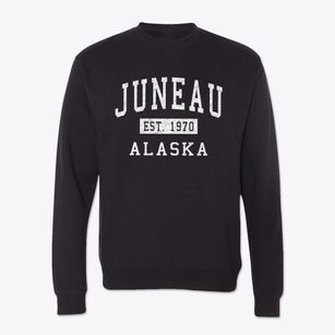 Juneau Alaska Classic Established Crewneck Sweatshirt