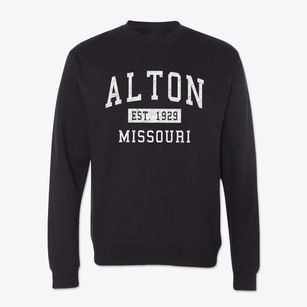 Alton Missouri Classic Established Crewneck Sweatshirt