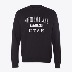 North Salt Lake Utah Classic Established Crewneck Sweatshirt