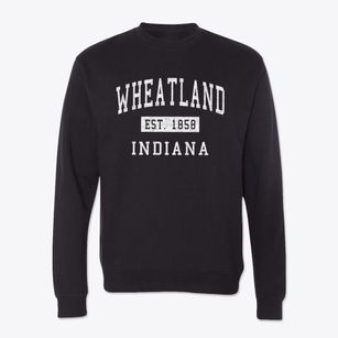 Wheatland Indiana Classic Established Crewneck Sweatshirt