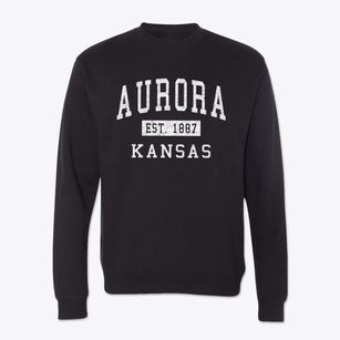 Aurora Kansas Classic Established Crewneck Sweatshirt