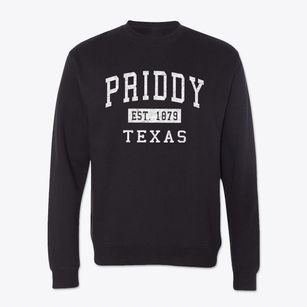 Priddy Texas Classic Established Crewneck Sweatshirt