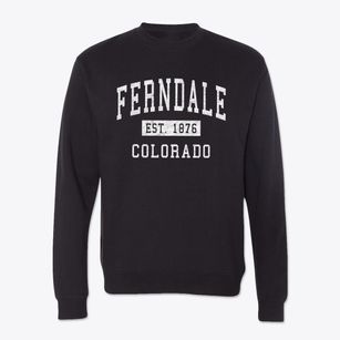Ferndale Colorado Classic Established Crewneck Sweatshirt