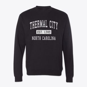 Thermal City North Carolina Classic Established Crewneck Sweatshirt