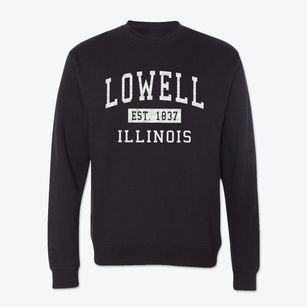 Lowell Illinois Classic Established Crewneck Sweatshirt