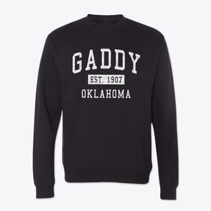 Gaddy Oklahoma Classic Established Crewneck Sweatshirt