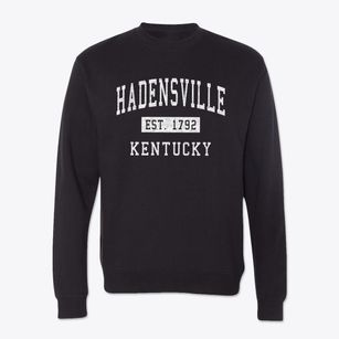 Hadensville Kentucky Classic Established Crewneck Sweatshirt