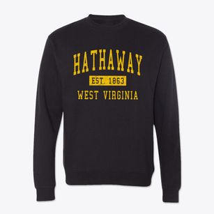 Hathaway West Virginia Classic Established Crewneck Sweatshirt