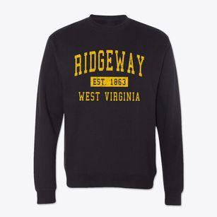 Ridgeway West Virginia Classic Established Crewneck Sweatshirt