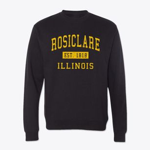 Rosiclare Illinois Classic Established Crewneck Sweatshirt