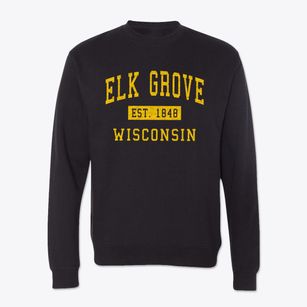 Elk Grove Wisconsin Classic Established Crewneck Sweatshirt
