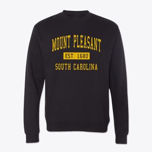 Mount Pleasant South Carolina Classic Established Crewneck Sweatshirt