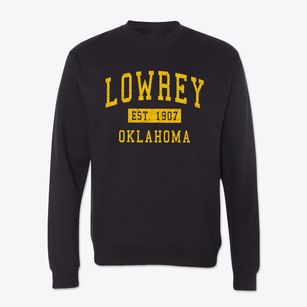 Lowrey Oklahoma Classic Established Crewneck Sweatshirt