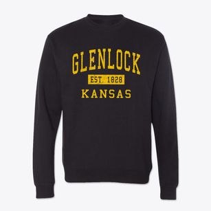 Glenlock Kansas Classic Established Crewneck Sweatshirt