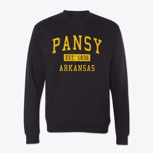 Pansy Arkansas Classic Established Crewneck Sweatshirt