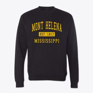 Mont Helena Mississippi Classic Established Crewneck Sweatshirt