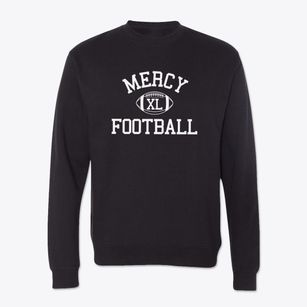 Mercy High School Classic Football Crewneck Sweatshirt