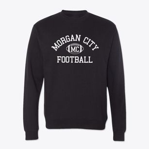 Morgan City High School Classic Football Crewneck Sweatshirt