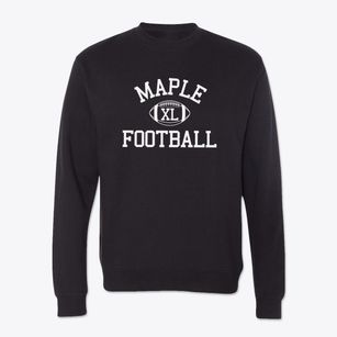 Maple School Classic Football Crewneck Sweatshirt
