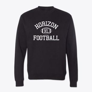 Horizon School Classic Football Crewneck Sweatshirt