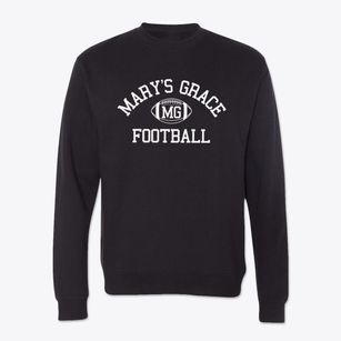 Mary's Grace School Classic Football Crewneck Sweatshirt