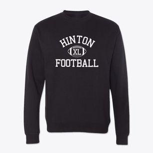 Hinton High School Classic Football Crewneck Sweatshirt