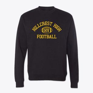 Hillcrest High School Classic Football Crewneck Sweatshirt