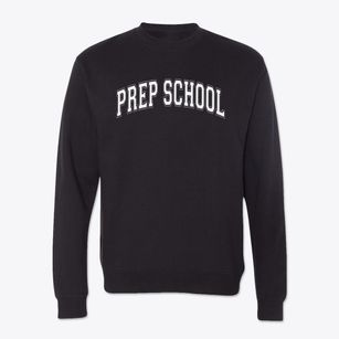 Prep School 3 Rich Varsity Arch Crewneck Sweatshirt