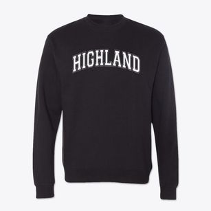 Highland Baptist Christian School Varsity Arch Crewneck Sweatshirt