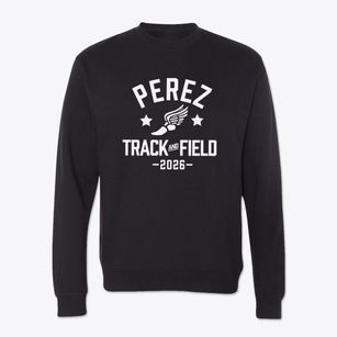 Perez Elementary School Track and Field Crewneck Sweatshirt