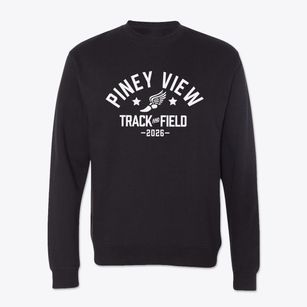 Piney View Elementary School Track and Field Crewneck Sweatshirt