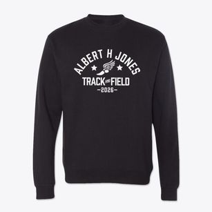 Albert H Jones Elementary School Track and Field Crewneck Sweatshirt