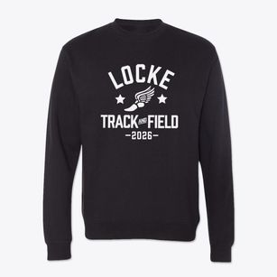 Locke Elementary School Track and Field Crewneck Sweatshirt