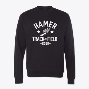 Hamer Elementary School Track and Field Crewneck Sweatshirt