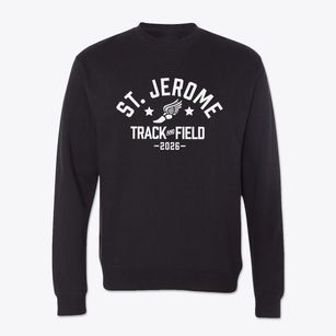 Saint Jerome School Track and Field Crewneck Sweatshirt
