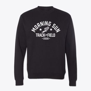 Morning Sun Elementary School Track and Field Crewneck Sweatshirt