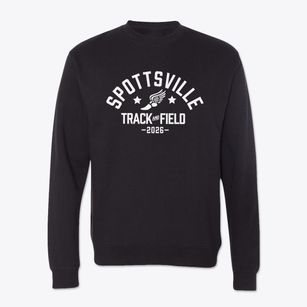 Spottsville Elementary School Track and Field Crewneck Sweatshirt