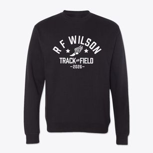 R F Wilson Elementary School Track and Field Crewneck Sweatshirt