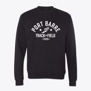 Port Barre High School Track and Field Crewneck Sweatshirt
