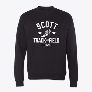 Scott Elementary School Track and Field Crewneck Sweatshirt