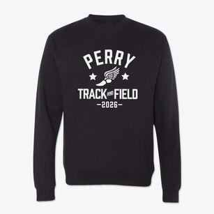 Perry Elementary School Track and Field Crewneck Sweatshirt
