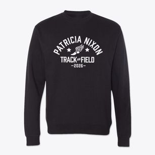 Patricia Nixon Elementary School Track and Field Crewneck Sweatshirt