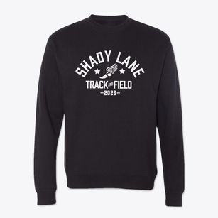 Shady Lane Elementary School Track and Field Crewneck Sweatshirt