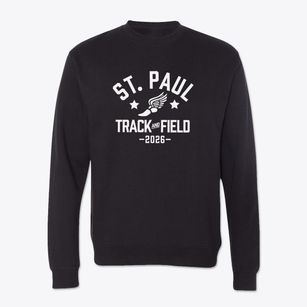 Saint Paul Lutheran School Track and Field Crewneck Sweatshirt