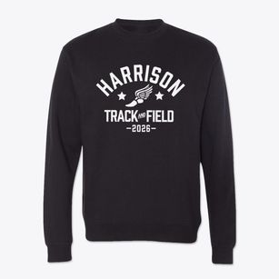 Harrison Elementary School Track and Field Crewneck Sweatshirt