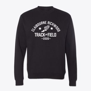 Claibourne Richwood Elementary School Track and Field Crewneck Sweatshirt